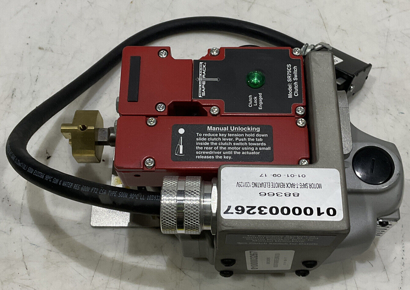 REMOTE SOLUTIONS SR-M-75RMM- 120AC/125DC ELEVATING REMOTE RACKING SYSTEM 373