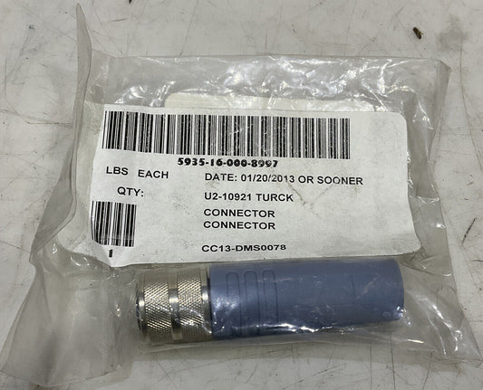 TURCK MG/BKM 5-TR U2-10921 CONNECTOR U3S