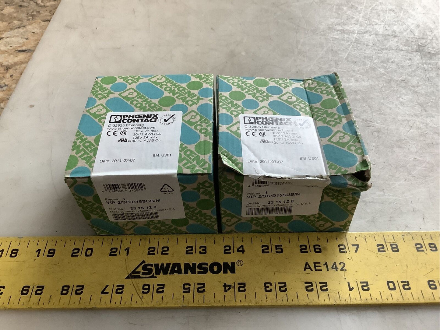 PHOENIX CONTACT VIP-2/SC/D15SUB/M INTERFACE MODULE U3S - LOT OF 2