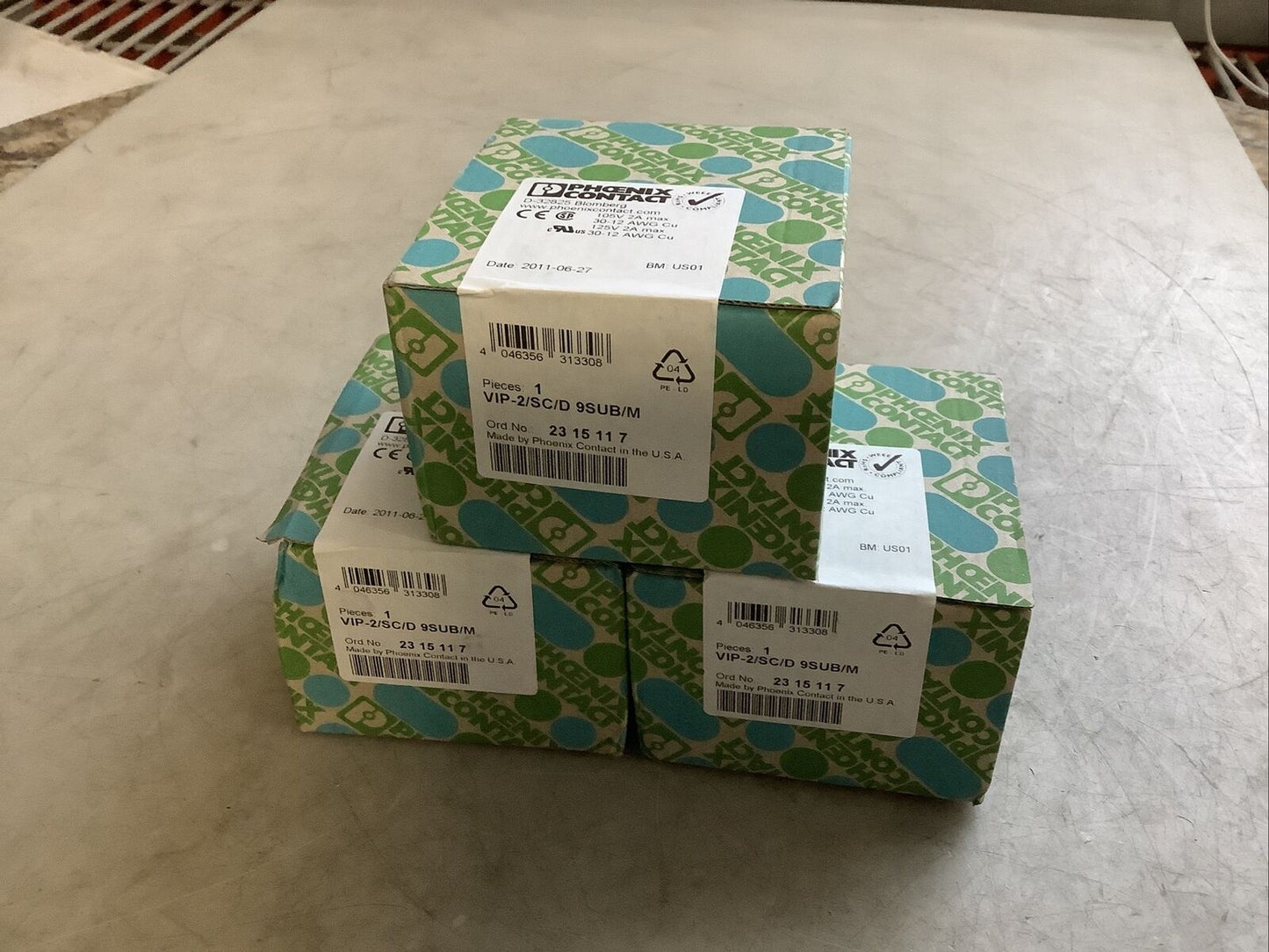 PHOENIX CONTACT VIP-2/SC/D 9SUB/M INTERFACE MODULE U3S - LOT OF 3