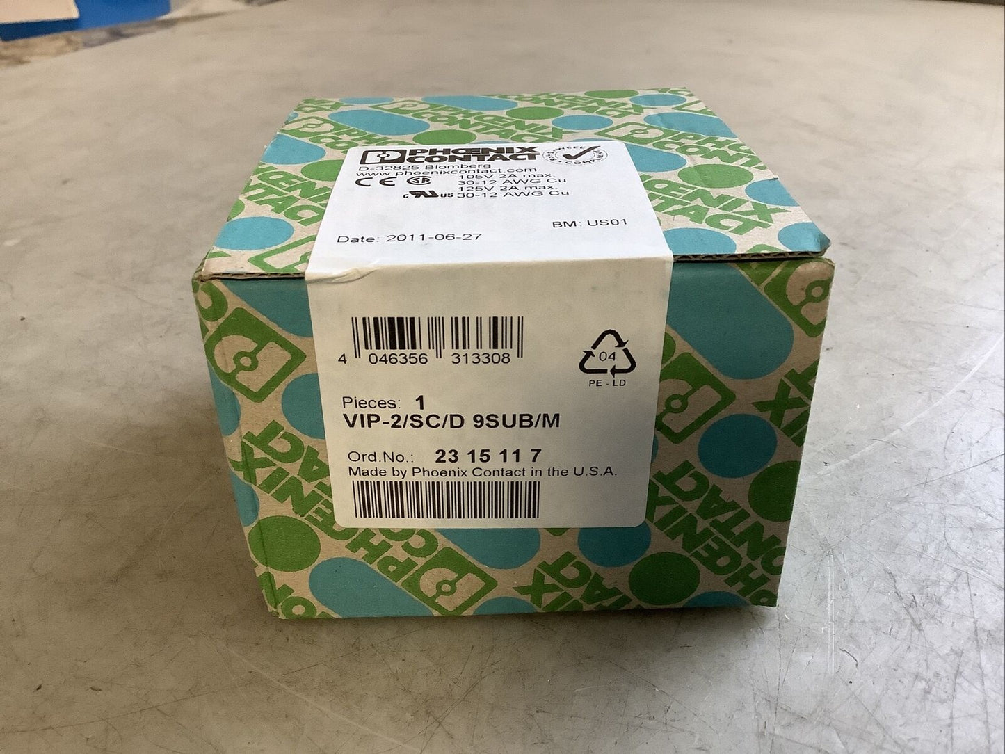 PHOENIX CONTACT VIP-2/SC/D 9SUB/M INTERFACE MODULE U3S - LOT OF 3