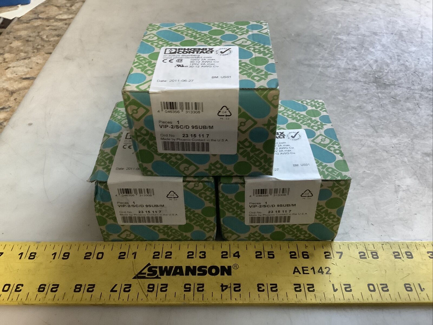 PHOENIX CONTACT VIP-2/SC/D 9SUB/M INTERFACE MODULE U3S - LOT OF 3