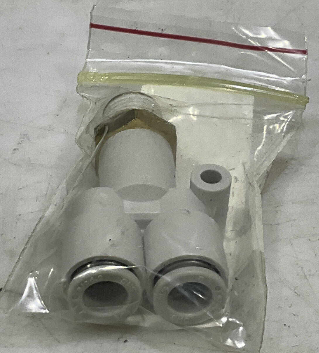 SMC KQ2U08-02S PNEUMATIC PUSH TO CONNECT Y BRANCH FITTING LOT OF 10 U3S