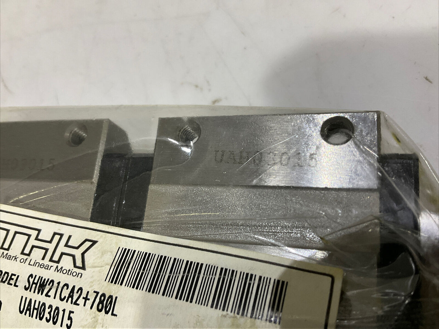 THK SHW21CA2+78L LINEAR GUIDE 2CA BLOCKS 21MM 780MM CAGED BALL UAH03015 U3S