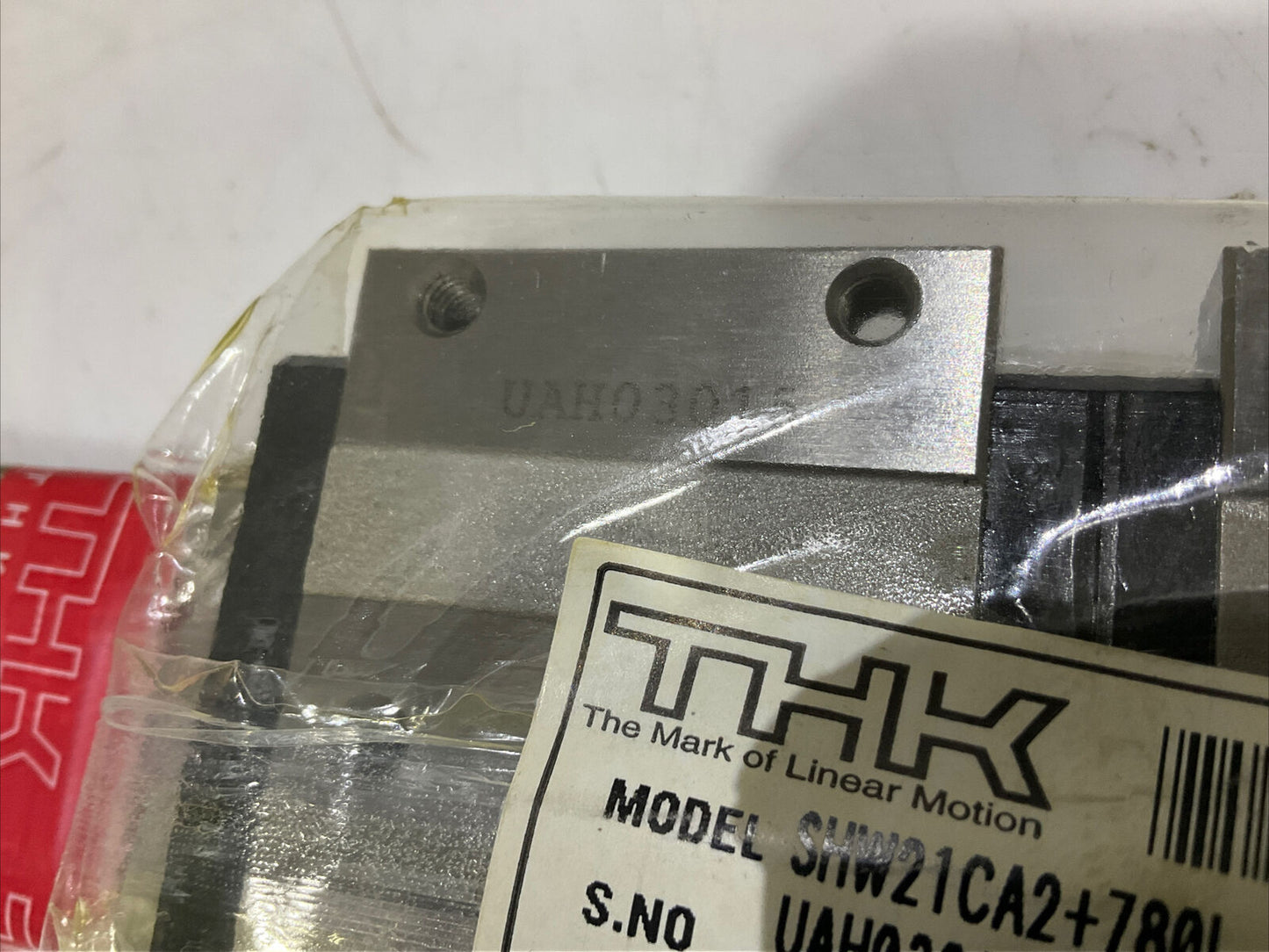 THK SHW21CA2+78L LINEAR GUIDE 2CA BLOCKS 21MM 780MM CAGED BALL UAH03015 U3S