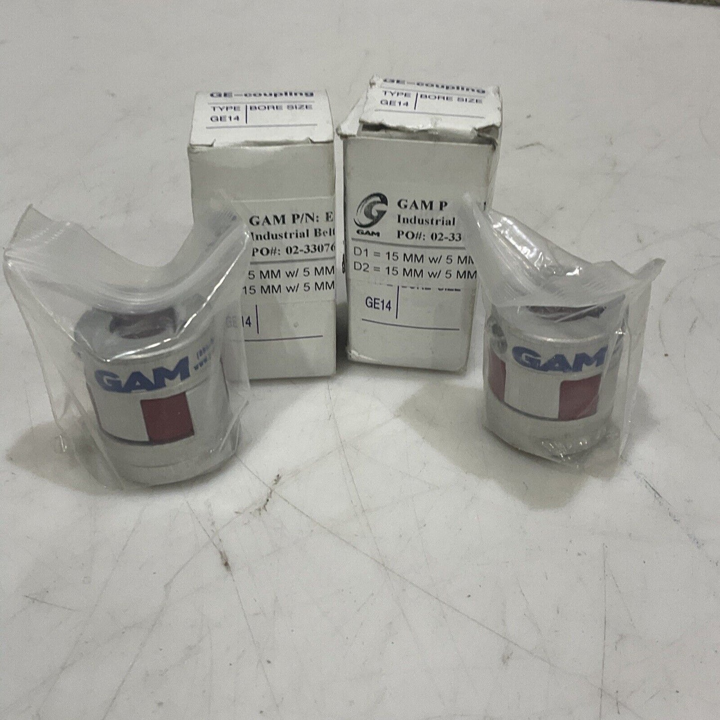 GAM GE-COUPLING EKC-7 GE COUPLING LOT OF 2 U3S