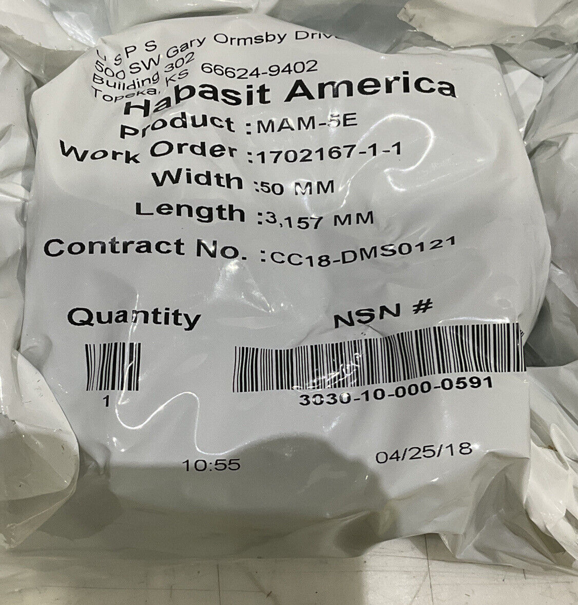 HABASIT MAM-5E 50MM 3,157MM BELT LOT OF 25 U3S