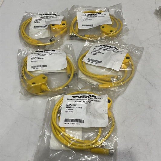TURCK U2-14802 97942-163K383H01 CABLE ASSEMBLY LOT OF 5 U3S