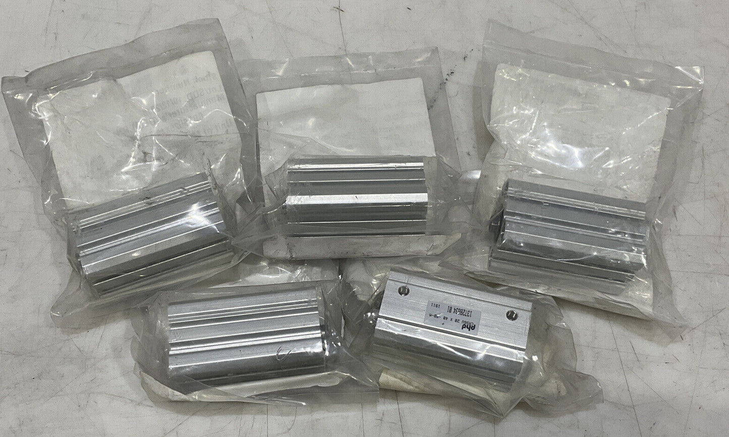 PHD CRS6U 13728834 01 COMPACT PNEUMATIC CYLINDER LOT OF 5 U3S