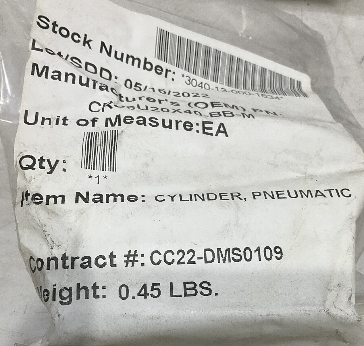 PHD CRS6U 13728834 01 COMPACT PNEUMATIC CYLINDER LOT OF 5 U3S