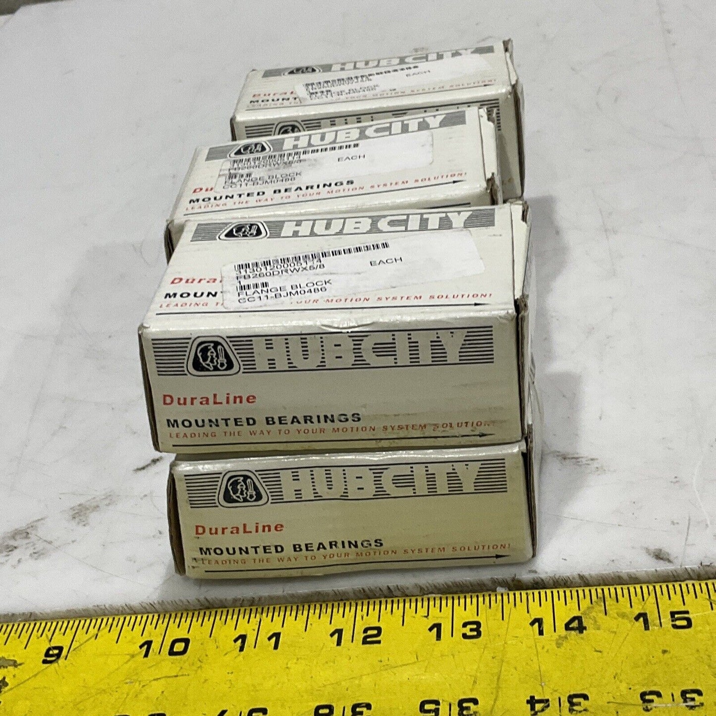 DURLINE HUB CITY FB260DRWX5/8 FLANGE BLOCK LOT OF 6 U3S