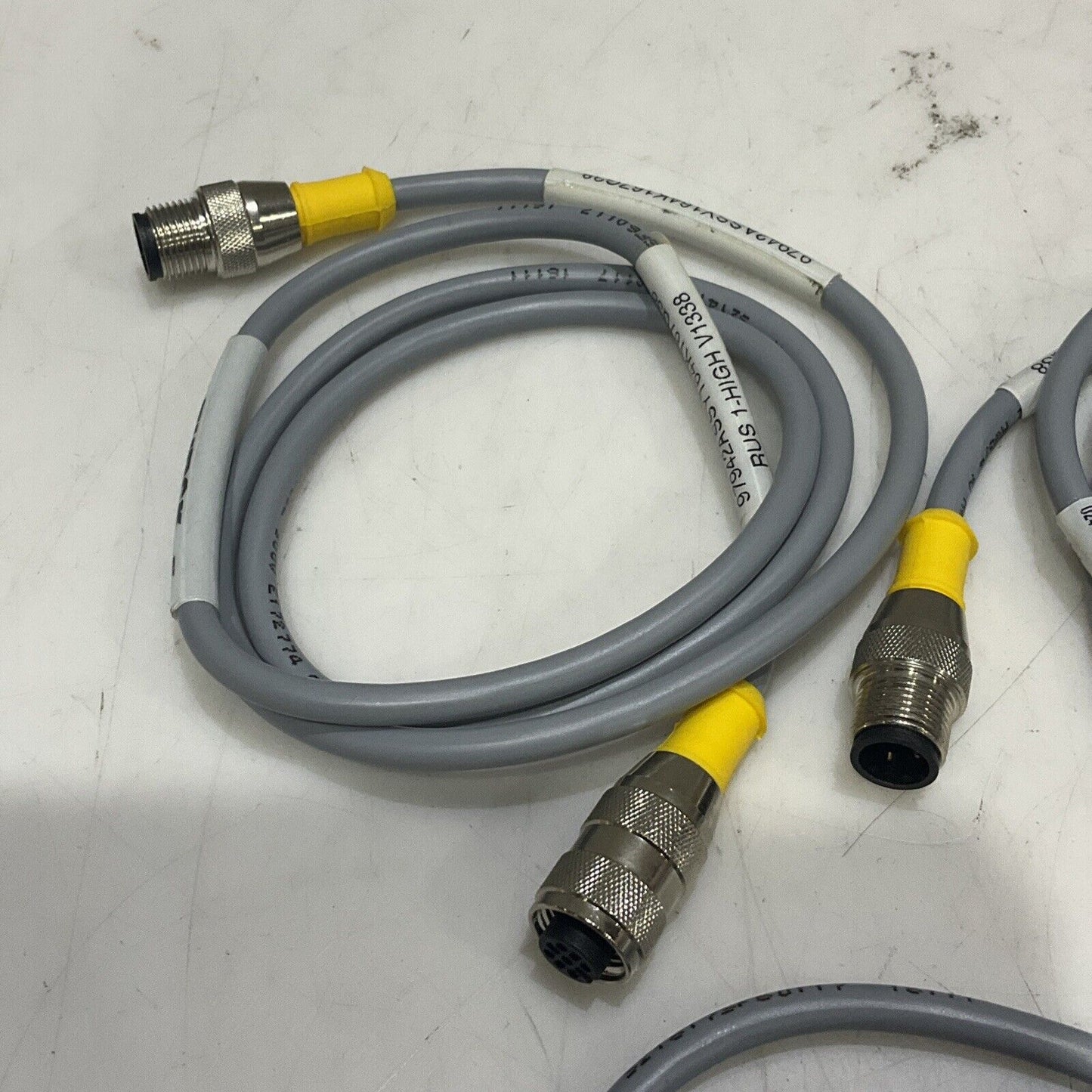 TURCK U2444-1 EURO FAST CABLE ASSEMBLY W4203 RUS 1-HIGH V1338 LOT OF 3 U3S