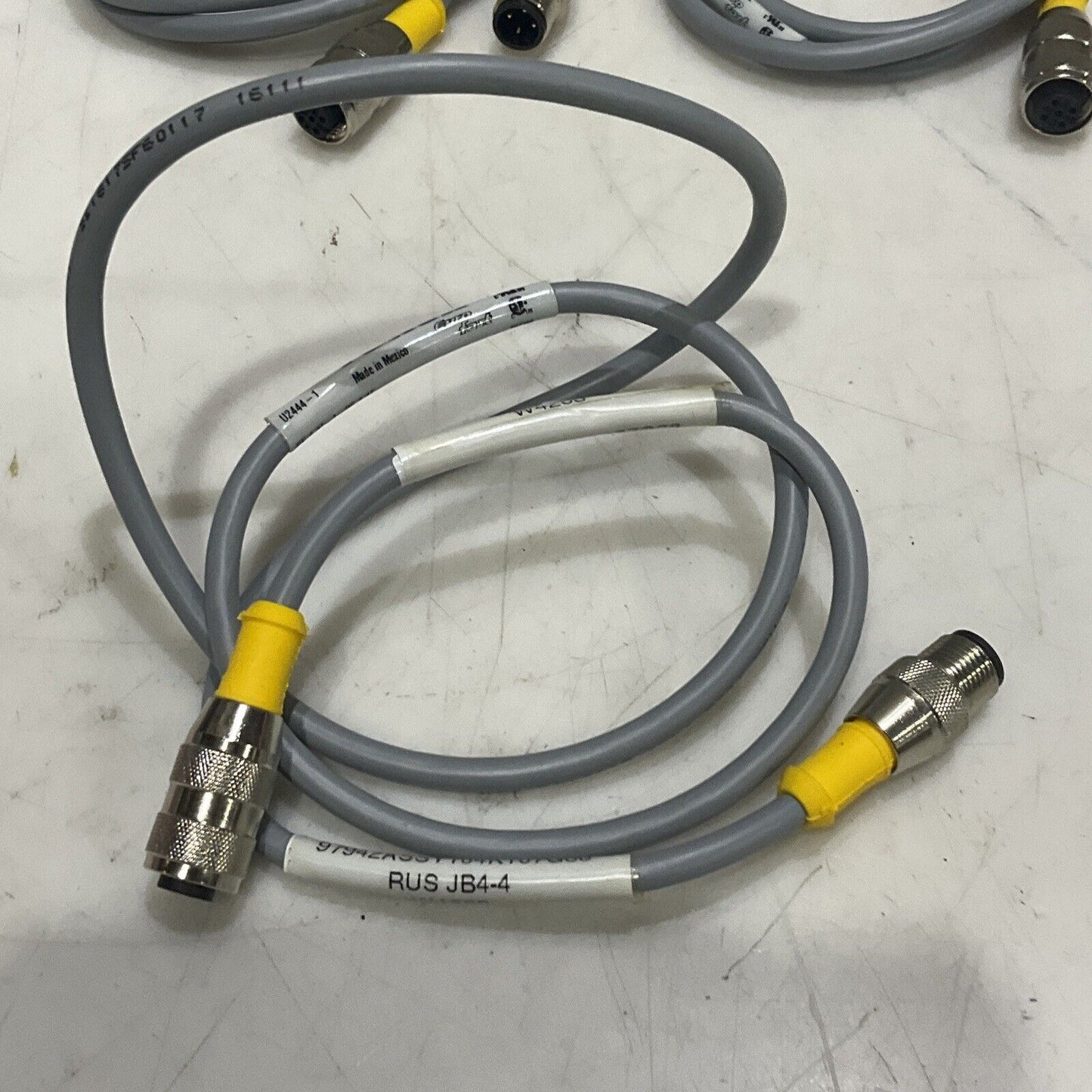 TURCK U2444-1 EURO FAST CABLE ASSEMBLY W4203 RUS 1-HIGH V1338 LOT OF 3 U3S