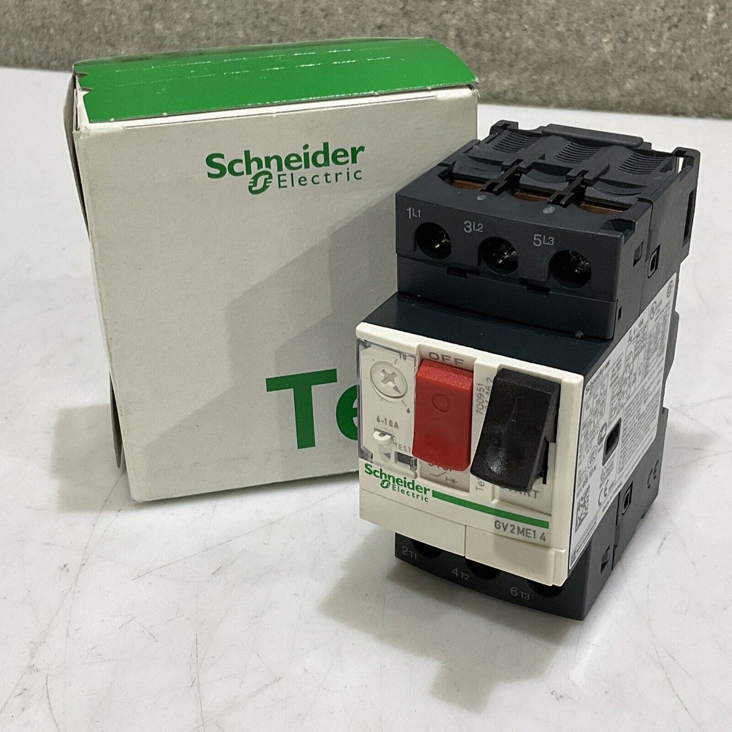 SCHNEIDER ELECTRIC GV2ME14 PROTECTOR MANUAL STARTER 600 VAC 6-10A U3S