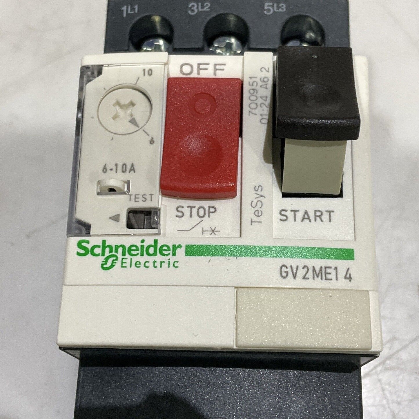 SCHNEIDER ELECTRIC GV2ME14 PROTECTOR MANUAL STARTER 600 VAC 6-10A U3S