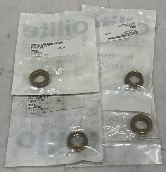 OILITE 175K542H01 BUSHING FLANGED SLEEVE BEARING LOT OF 4 U3S