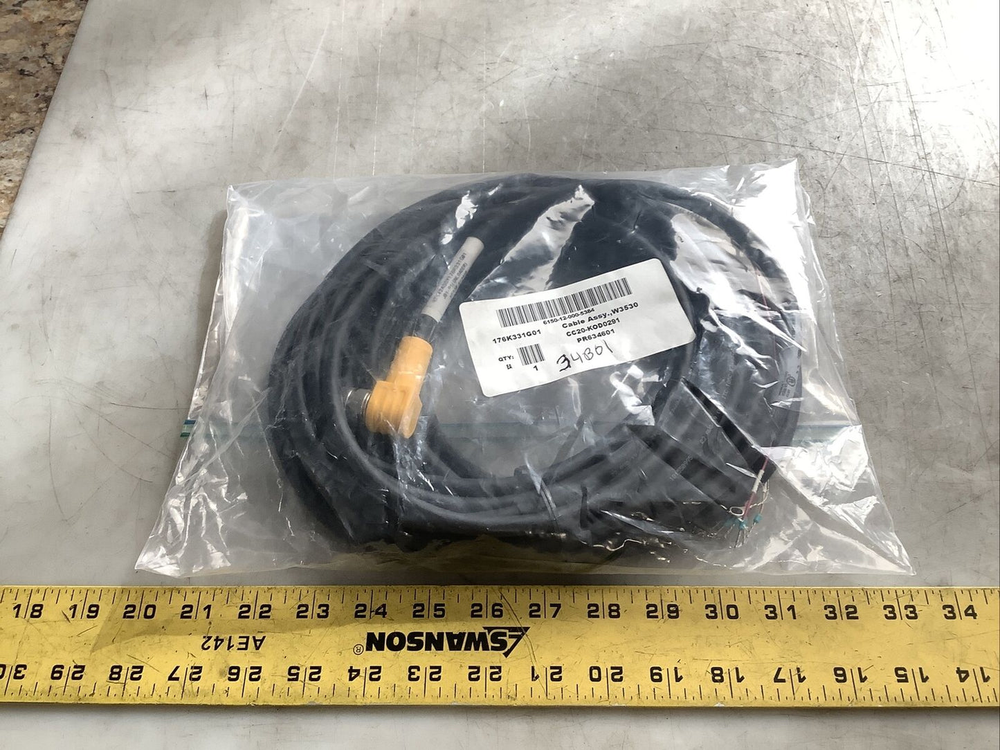 TURCK 176K331G01 CABLE ASSEMBLY U3S
