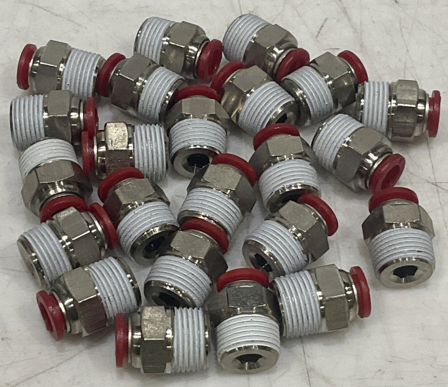 C01250838 COMPRESSED AIR FITTING 8MMX3/8 LOT OF 23 U3S