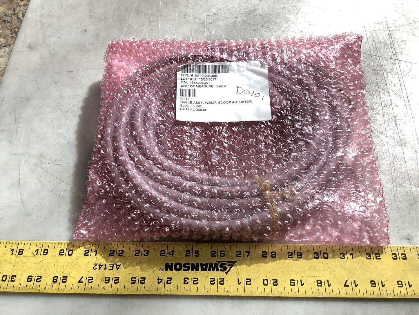 TURCK 176K328G01 CABLE ASSEMBLY U3S