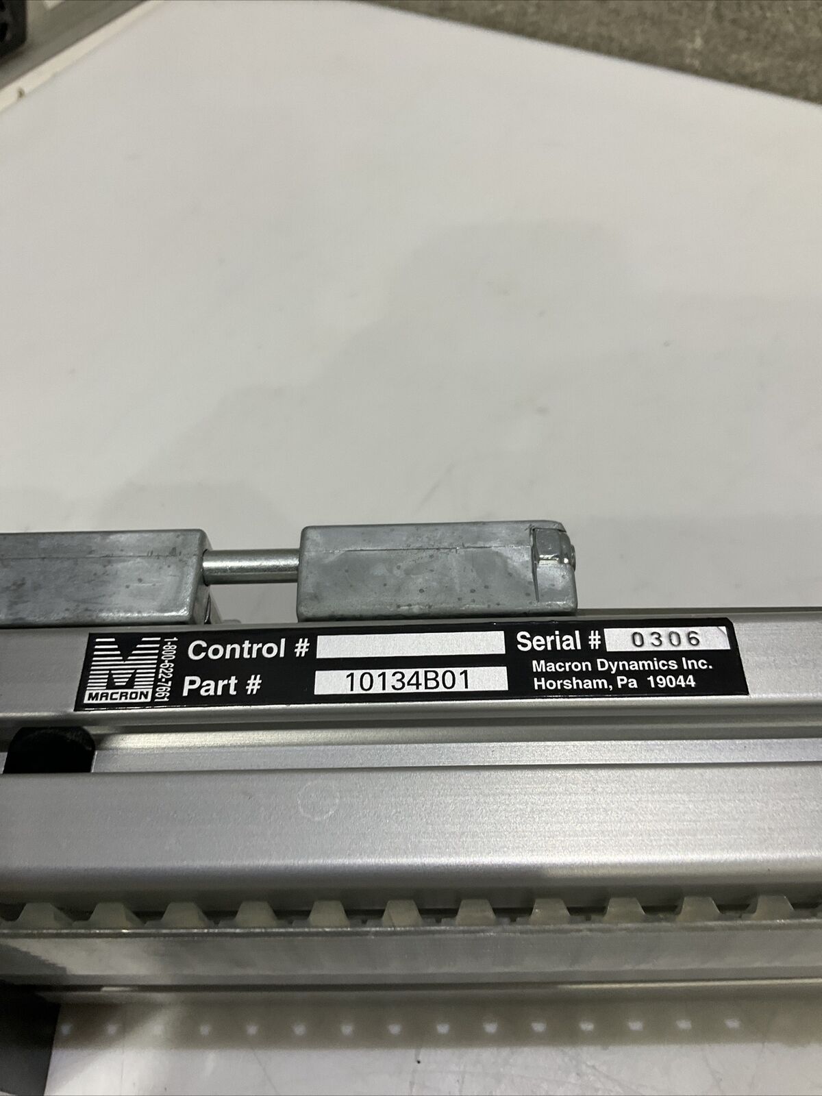 MACRON DYNAMICS INC 10134B01 LINEAR ACTUATOR U3S