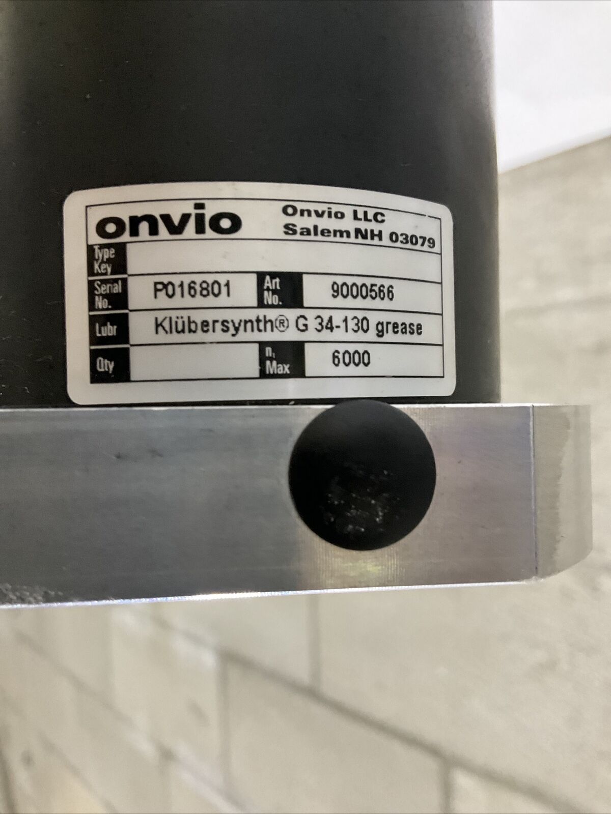 MACRON DYNAMICS INC 10134B01 LINEAR ACTUATOR U3S