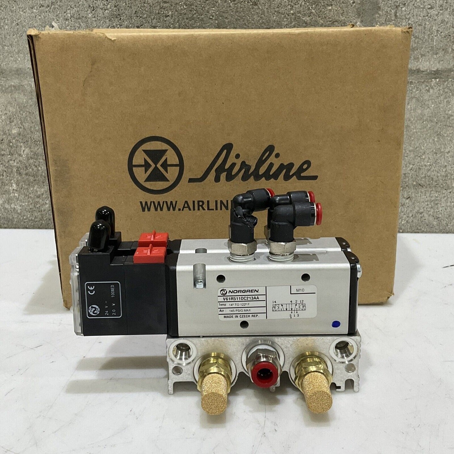 NORGREN  AIR VALVE ASSEMBLY V61R511DC213AA U3S