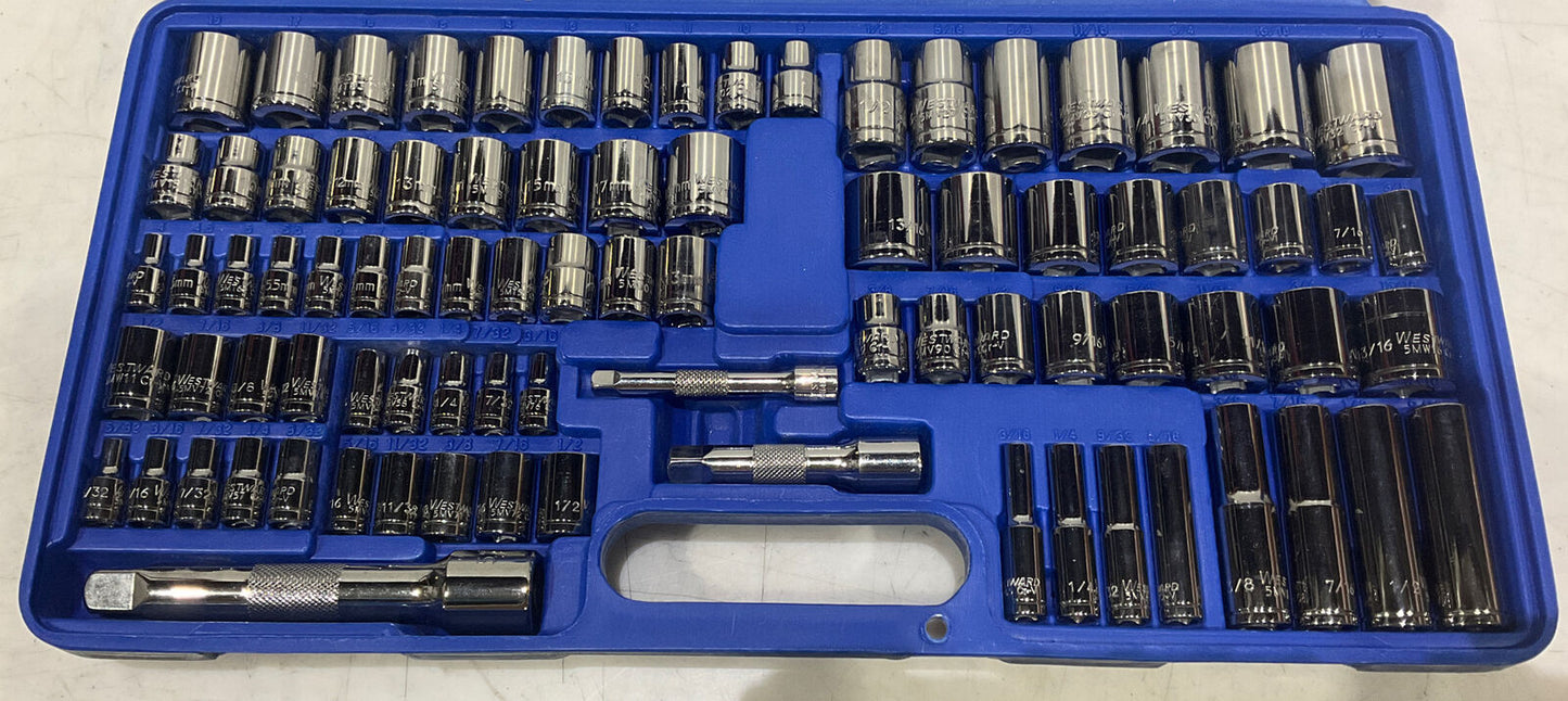 WESTWARD 4PM18A 89 PIECE SOCKET WRENCH SET U3S