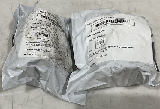 SPCL 84109700 710 MDR STRIP BELT AND URETHANE TRACKING TIRE 3”X18” LOT OF 2 U3S