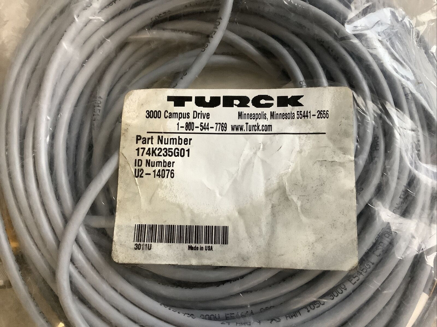 TURCK 174K235G01 U2-14076 CABLE ASSEMBLY U3S