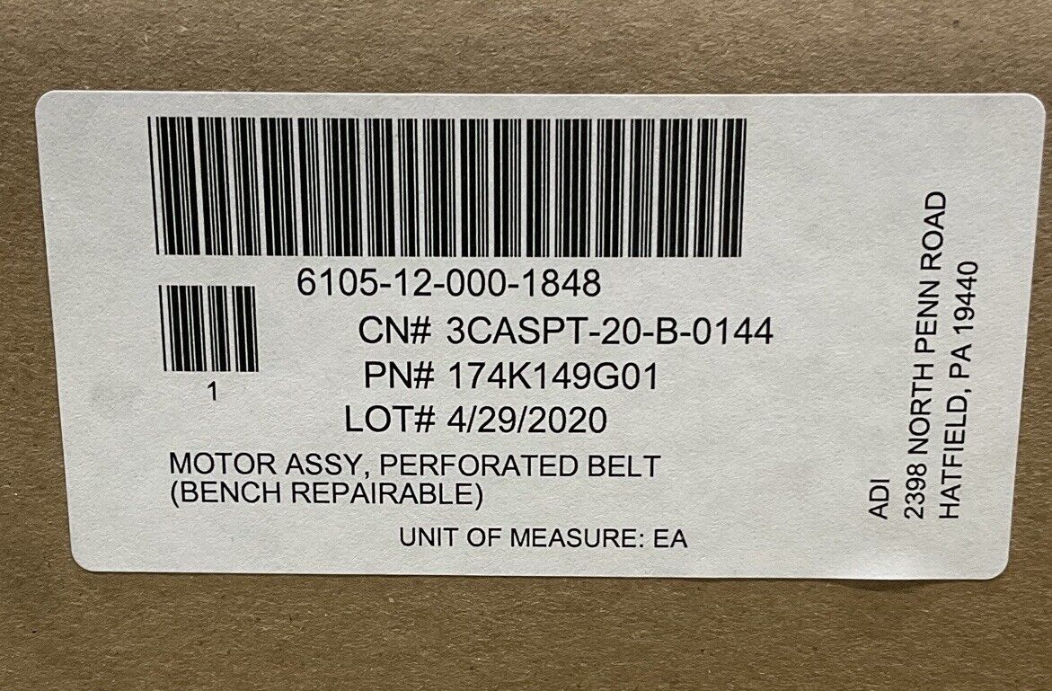 LENZE MCS 06F41LRS0B0-B11N-ST5S00N-R2SU PERFORATED BELT MOTOR ASSY U3S