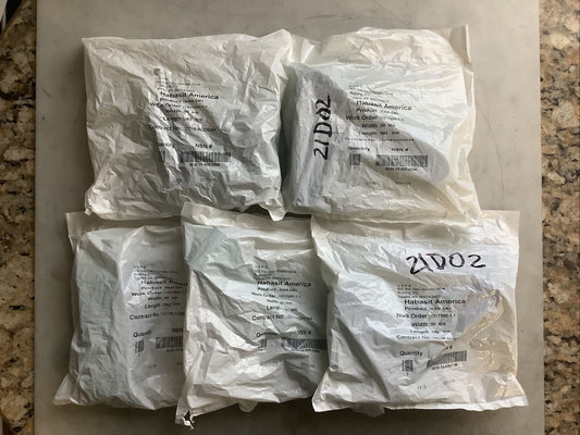 HABASIT AMERICA MAM-04H CONVEYOR BELTS 50 MM X 582 MM U3S - LOT OF 5