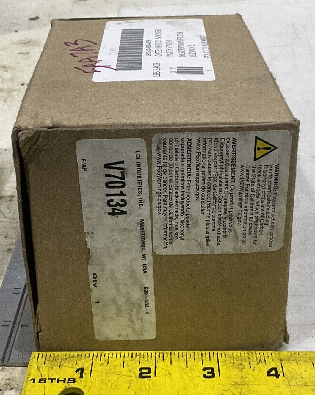 LDI V70134 MICRON NOMINAL FILTRATION FILTER U3S