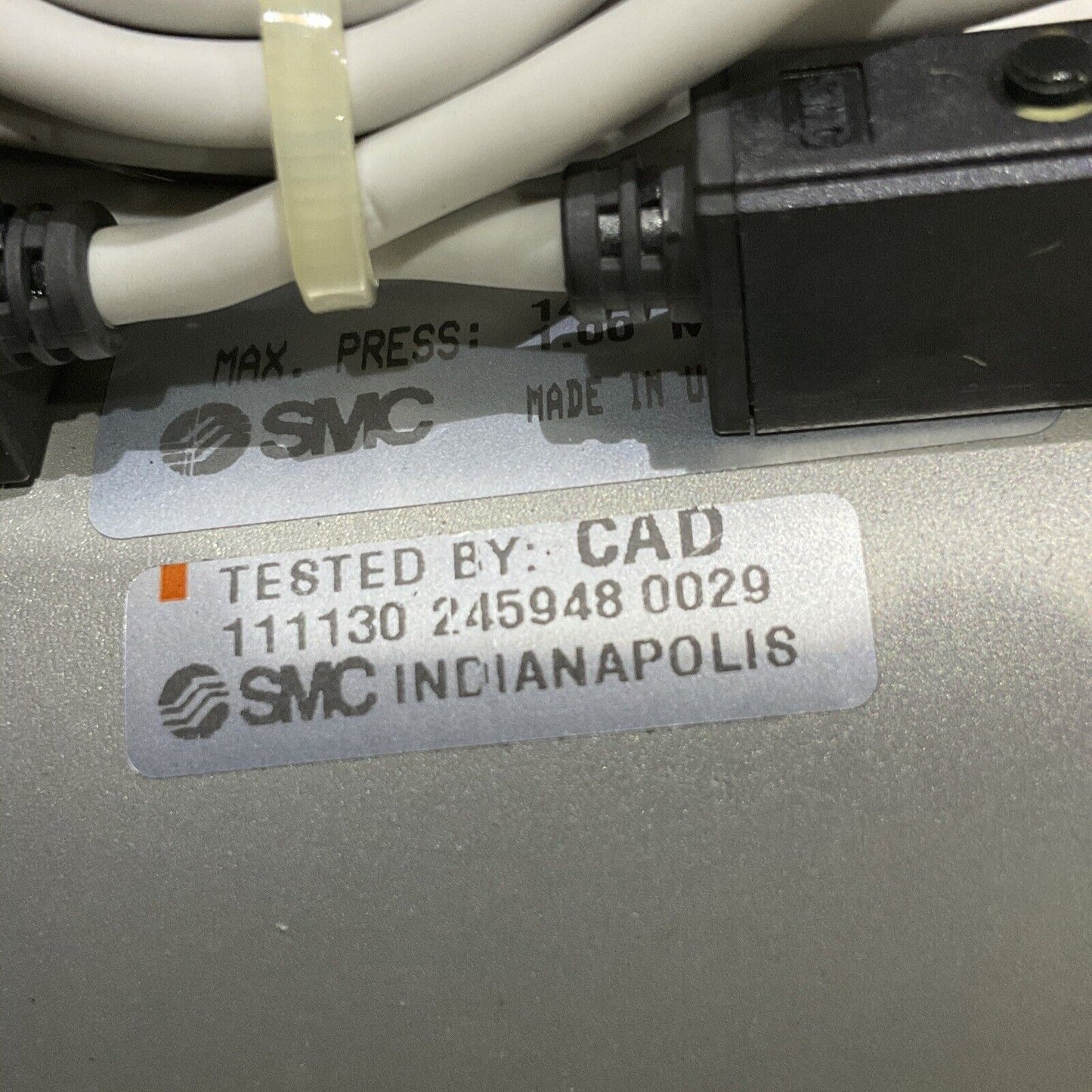 SMC CDG1TA50-65 PNEUMATIC CYLINDER W SENSORS 145 PSI U3S