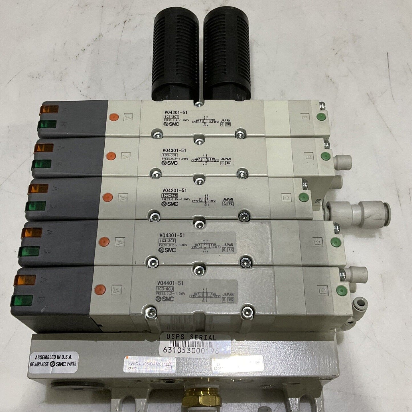 SMC VV5Q41-05-DAM01160 VQ4301-51 VQ4401-51 VDA4201-51  MANIFOLD U3S