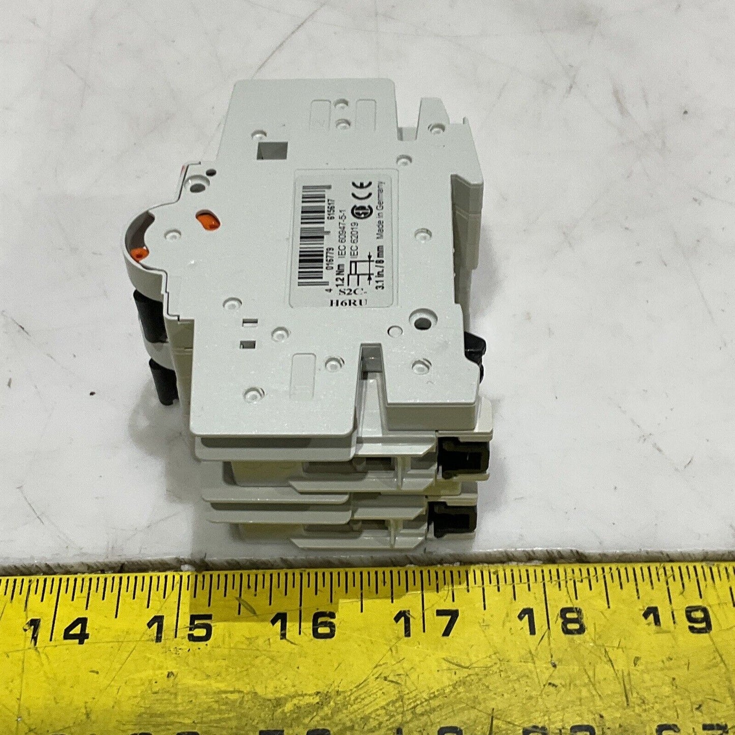 ABB S 201 U K 20 A MINI CIRCUIT BREAKERS 240V 50/60HZ  1 POLE LOT OF 4 U3S