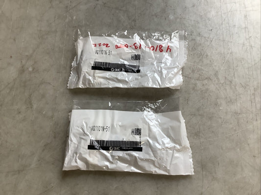 SMC VQ1101N-51 SOLENOID VALVE U3S - LOT OF 2
