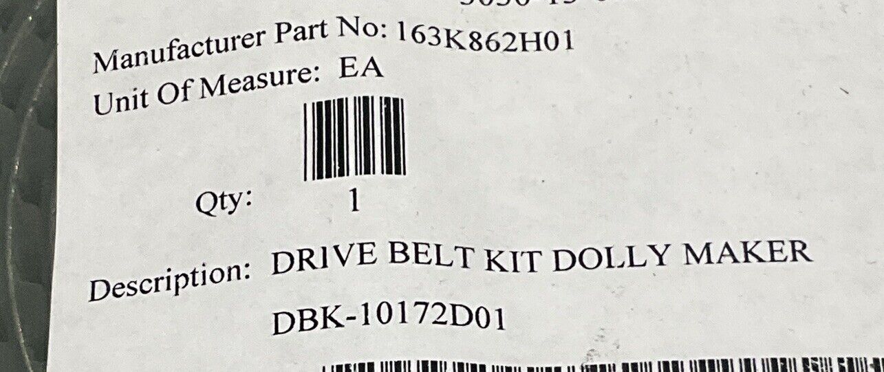 MACRON DBK-10172D0 DRIVE BELT KIT U3S