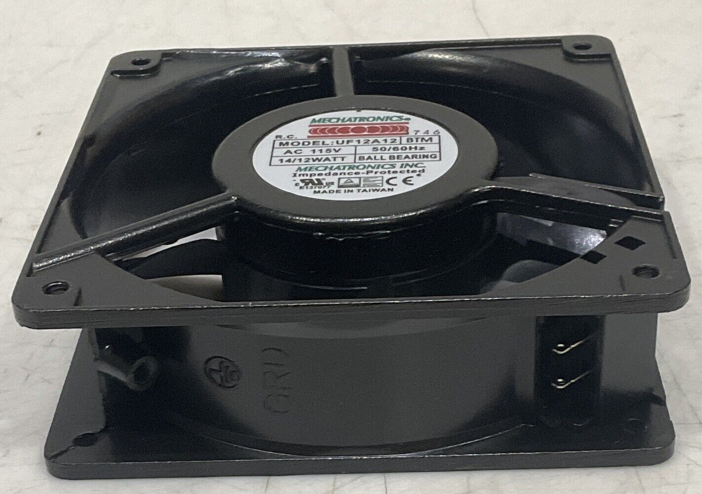 MECHATRONICS UF12A12-BTMR ALUMINUM FRAME COOLING FAN U3S