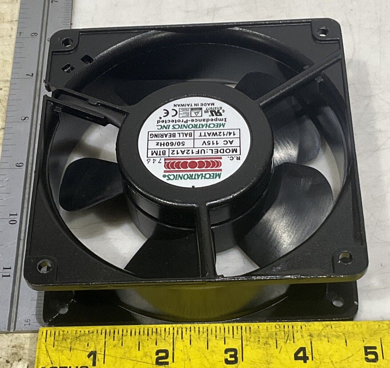 MECHATRONICS UF12A12-BTMR ALUMINUM FRAME COOLING FAN U3S