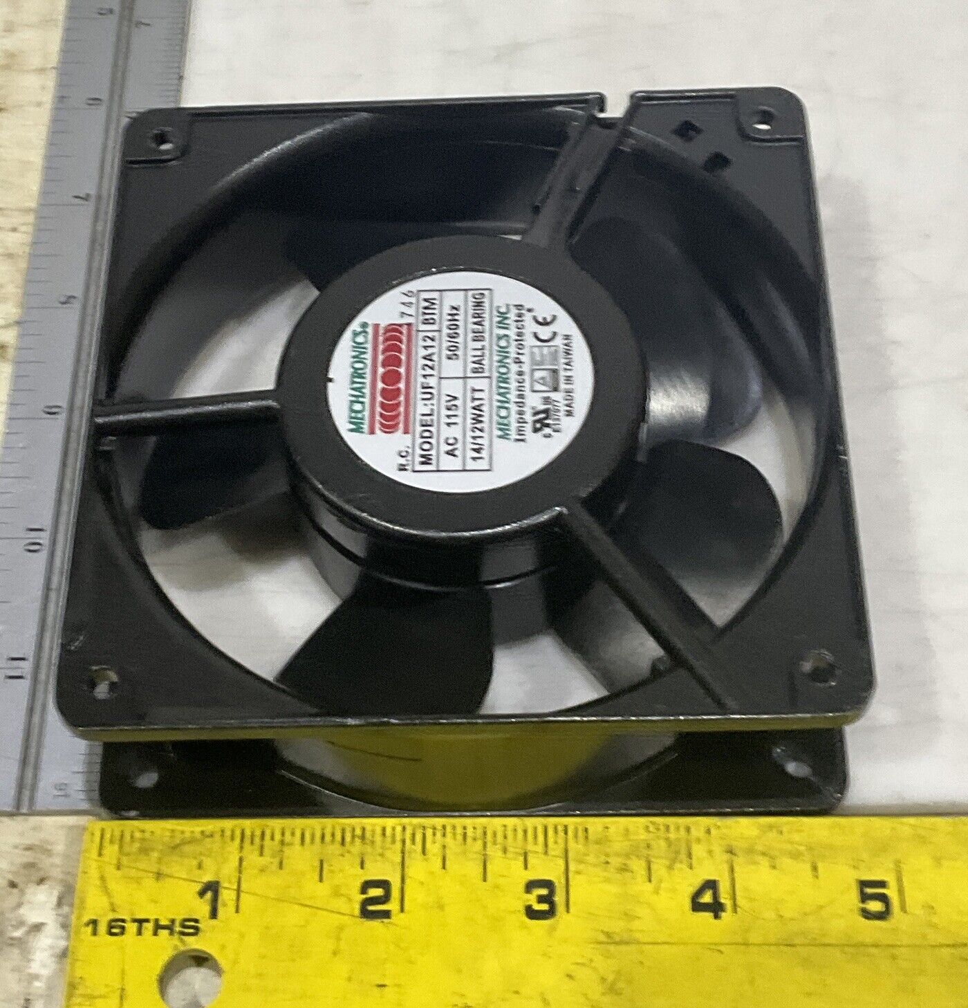 MECHATRONICS UF12A12-BTMR ALUMINUM FRAME COOLING FAN U3S