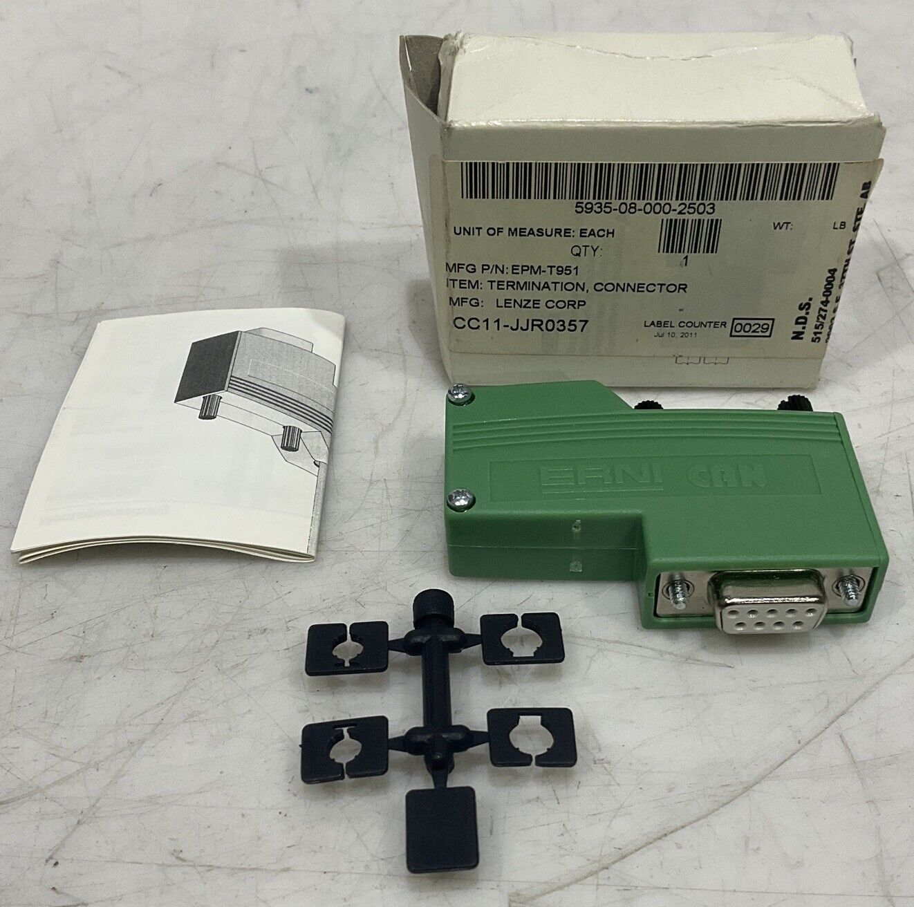 LENZE 1119 EPM-T951 CONNECTOR TERMINATION U3S