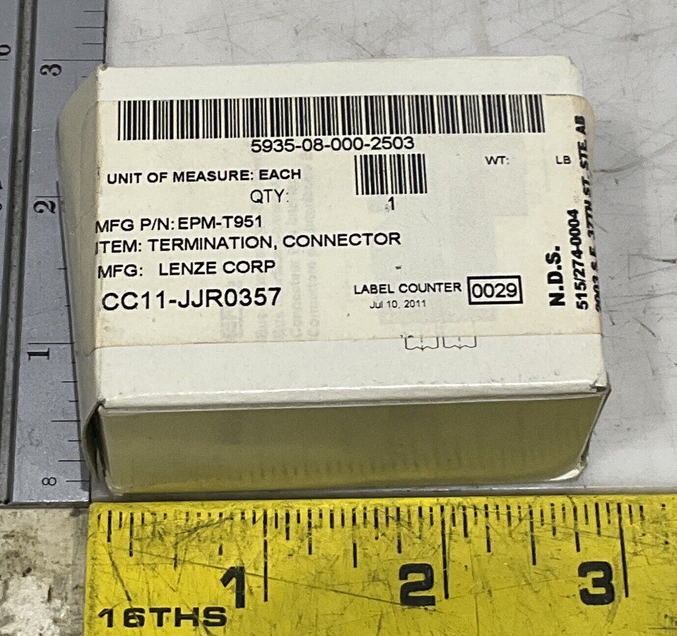LENZE 1119 EPM-T951 CONNECTOR TERMINATION U3S