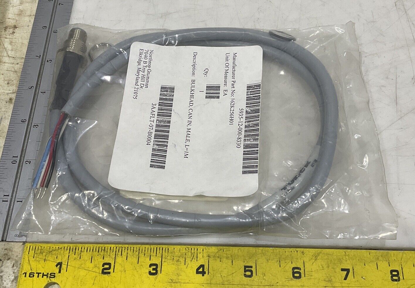 TURCK U2-15856 INDUSTRIAL ETHERNET CABLE ASSEMBLY U3S
