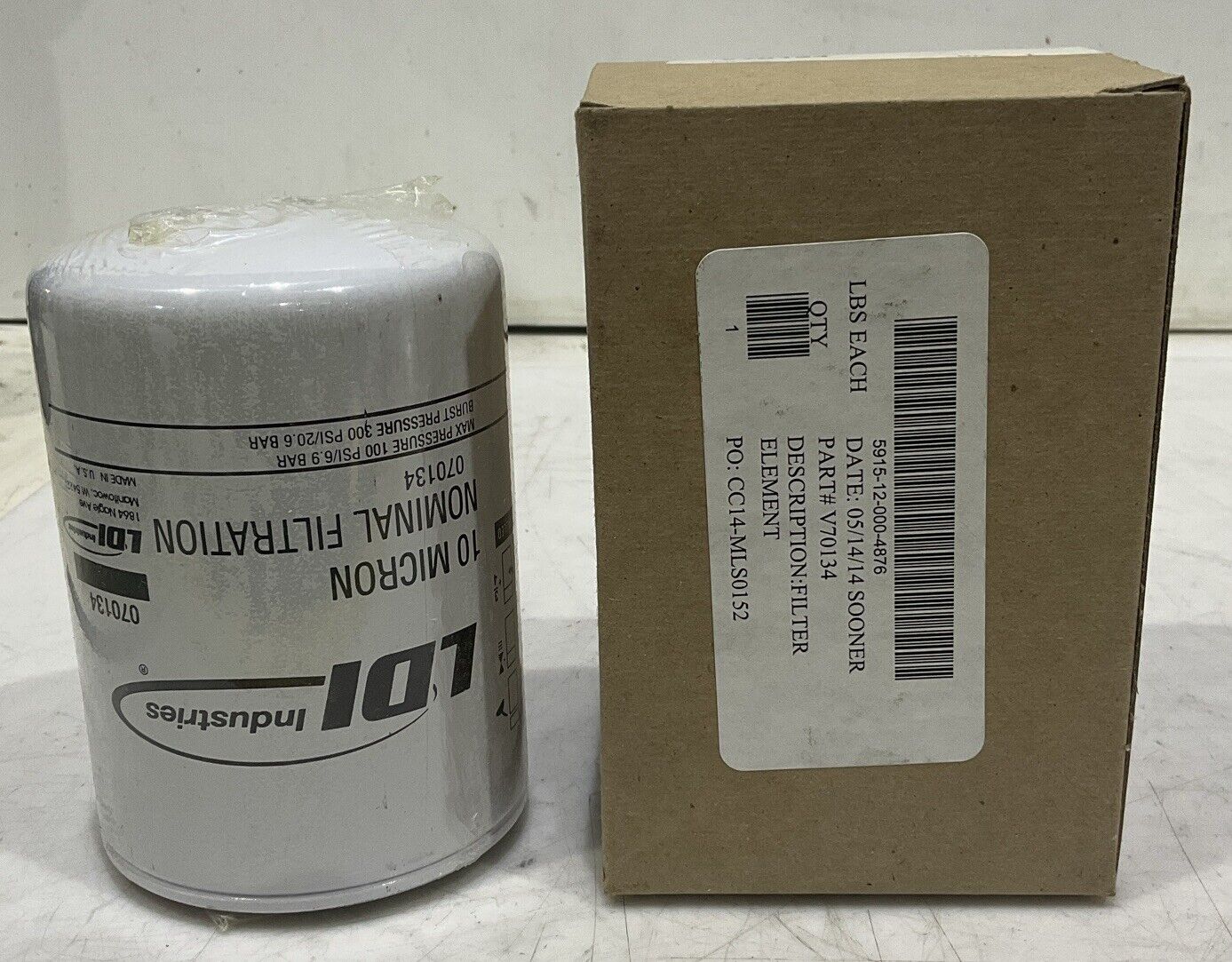 LDI INDUSTRIES V70134 NOMINAL FILTRATION FILTER U3S
