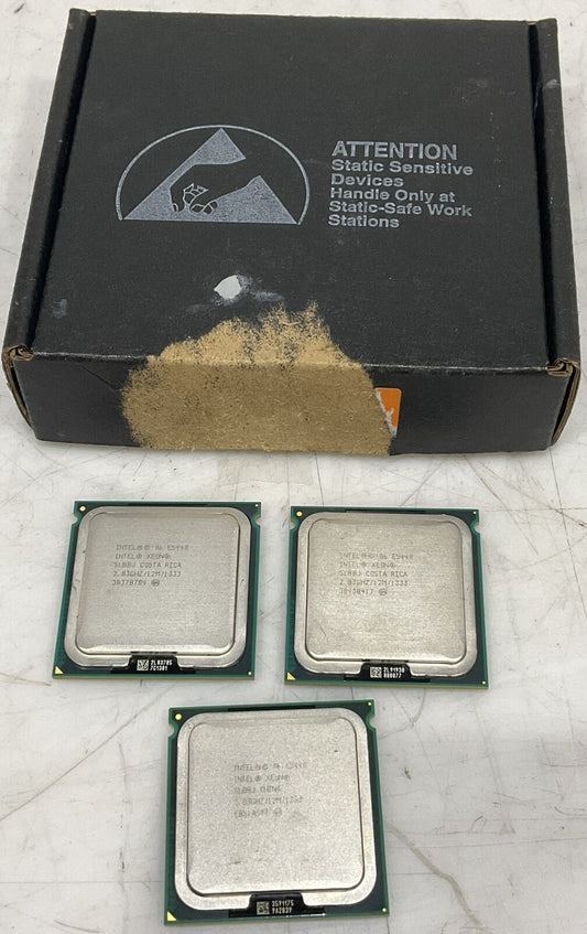 INTEL XEON E5440 SLBBJ QUAD CORE LOT OF 3 U3S