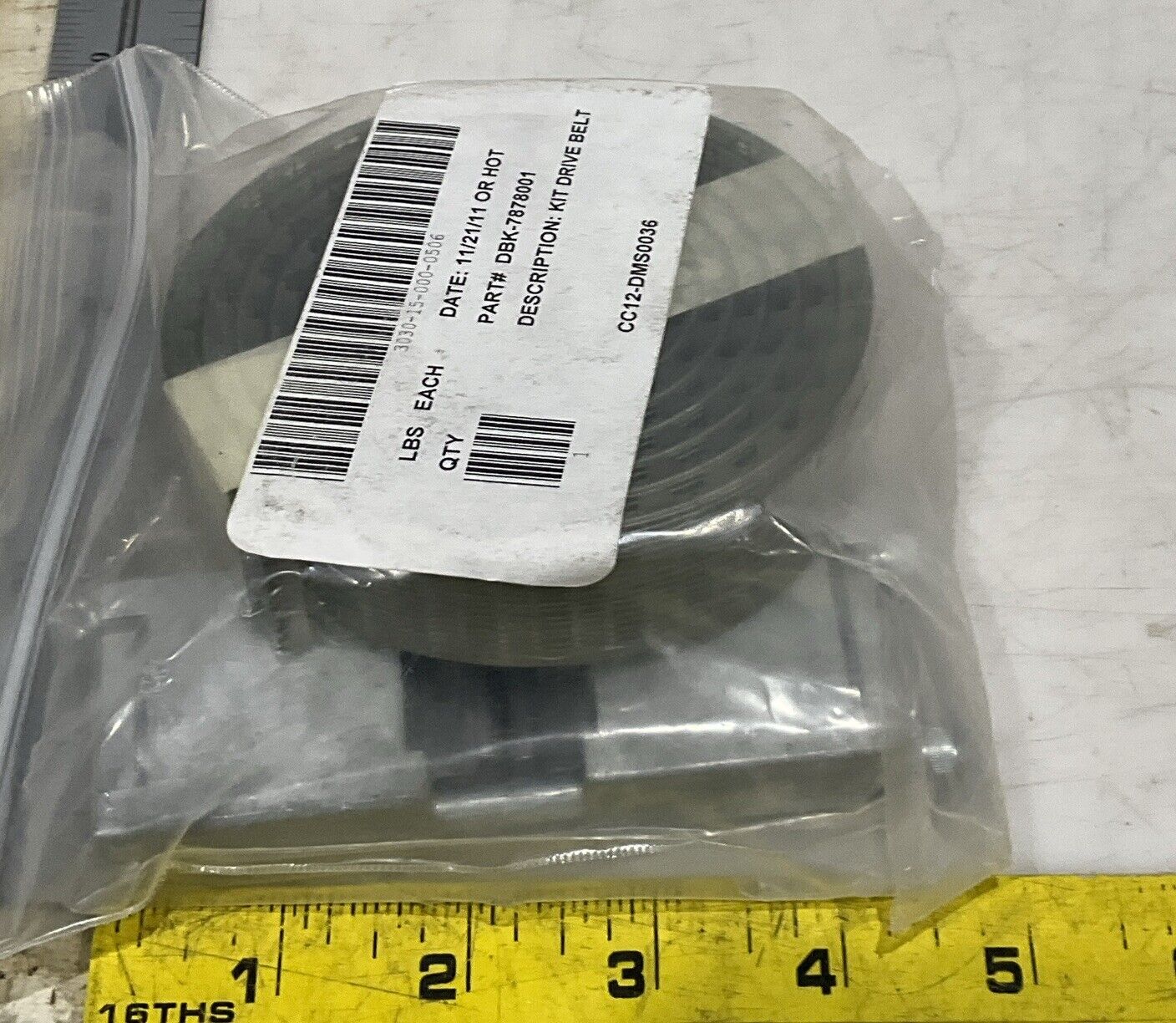 MACRON DBK-7878001 REPLACEMENT BELT KIT U3S
