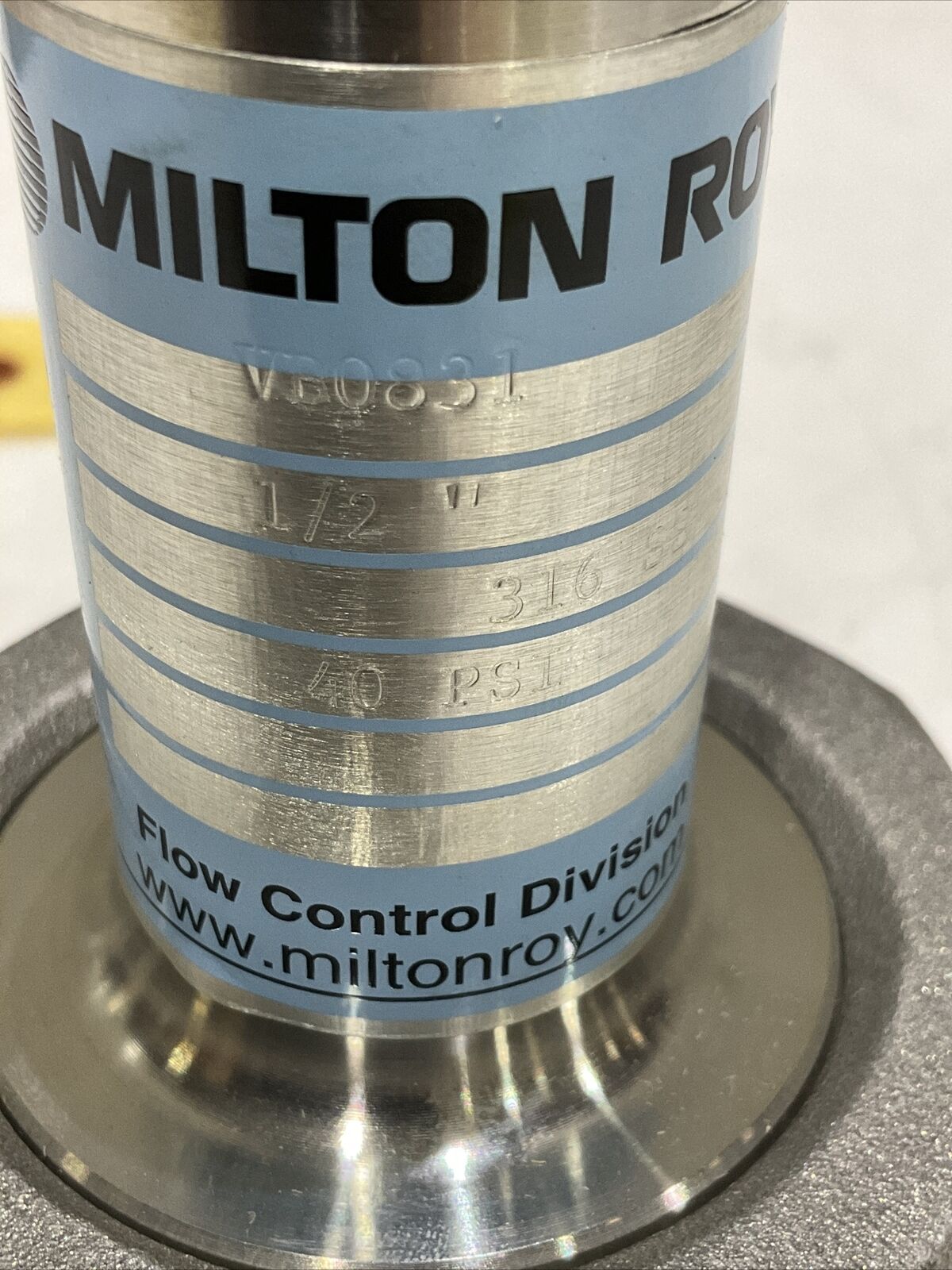 MILTON ROY VB0831 GVB125 BACK PRESSURE VALVE 10-150 PSI 373