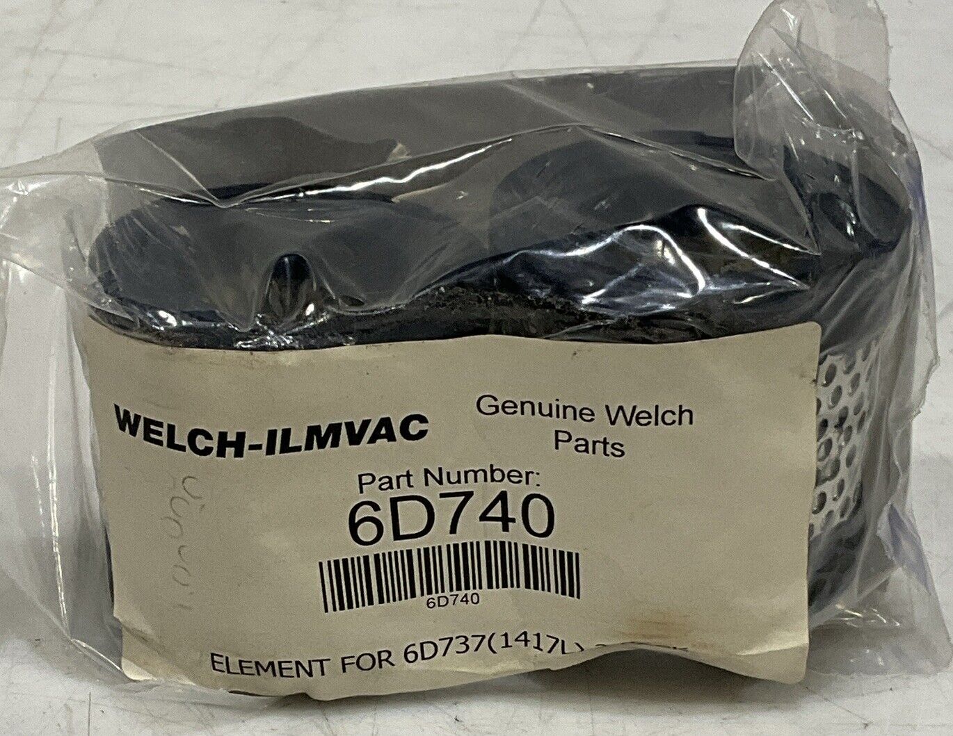 WELCH-ILMVAC 6D740 AIR COMPRESSOR REPLACEMENT FILTER PACK OF 2 554