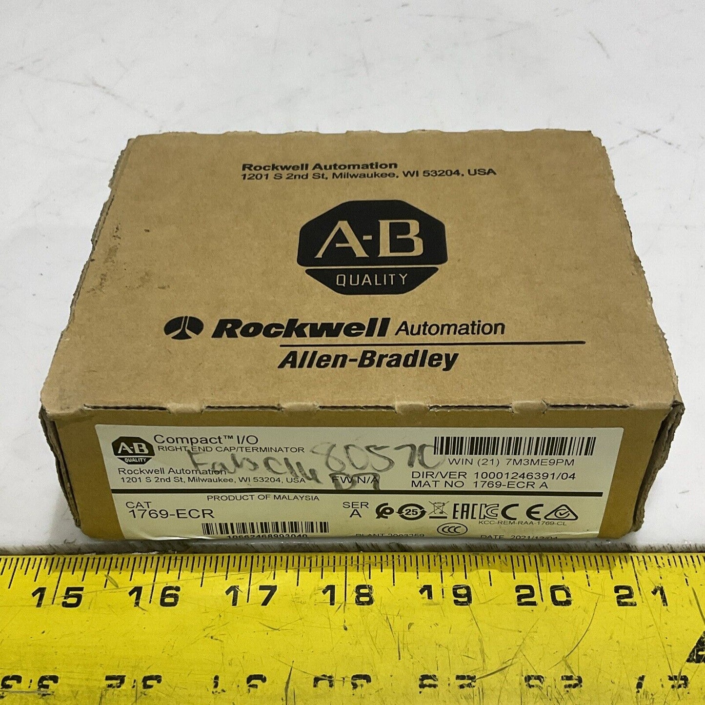AB ALLEN BRADLEY 1769-ECR RIGHT END CAP TERMINATOR U4M