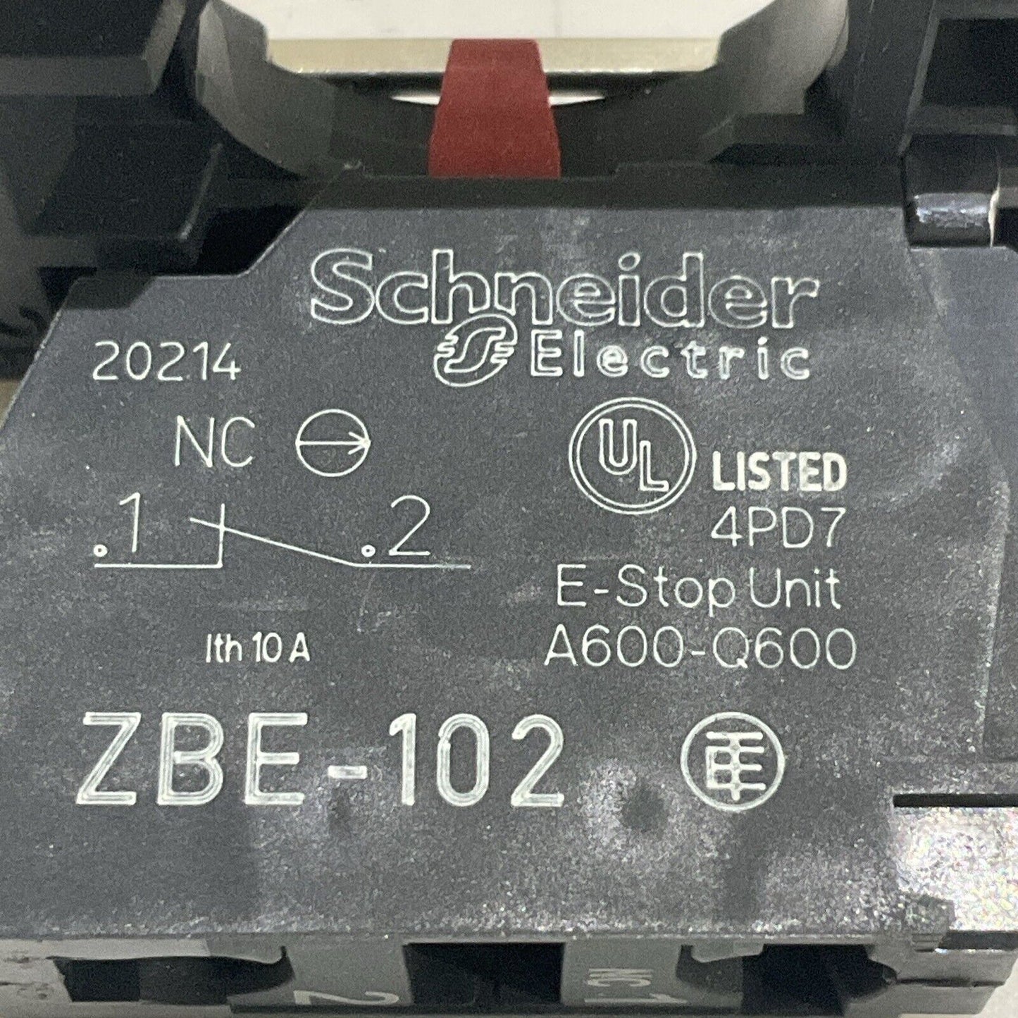 SCHNEIDER ELECTRIC XB5AT842 RED PUSHBUTTON SW U4M